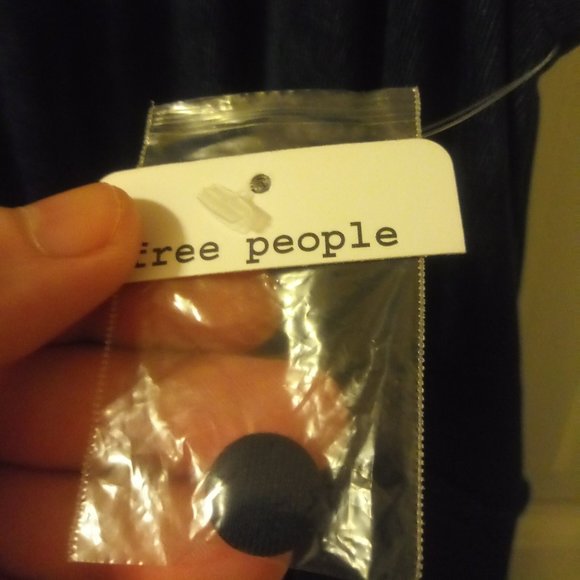 Free People Fit and Flare Dress in Dark Blue - Picture 4 of 8